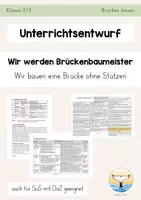 Vorschau - Stundenentwürfe - Brücken UB (Entwurf) Brücke ohne Stützen - Deckblatt