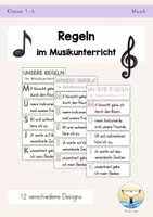 Vorschau - Poster - Regeln im Musikunterricht - Deckblatt