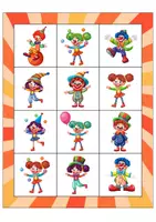 Aperçu - Jeux - Le bingo des clowns - Page 1