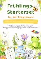 Vorschau - Mal- und Bastelvorlagen - Frühling im Morgenkreis /Bewegung/Musik/Sprachförderung - Deckblatt