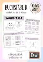 Vorschau - Arbeitsblätter - Miniheft D d - Buchstabeneinführung - Deckblatt
