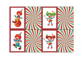 Aperçu - Jeux - Cherche les clowns 2 - Page 1