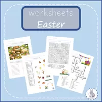 Vorschau - Arbeitsblätter - Arbeitsblätter Easter Englisch Ostern - Deckblatt