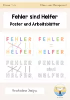 Vorschau - Arbeitsblätter - Fehler sind Helfer - Deckblatt