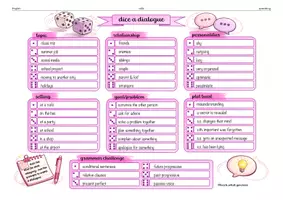 Vorschau - Arbeitsblätter - speaking English: dice a dialogue - Seite 1