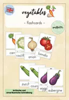 Vorschau - Bildkarten - vegetables flashcards - Bild und Wortkarten Englischunterricht - Deckblatt