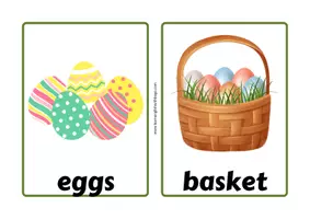 Vista previa - Tarjetas / Manipulativos - EASTER VOCABULARY FLASHCARDS - Portada