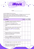 Vorschau - Arbeitsblätter - Übungsaufgaben zur Anwendung von iMovie - Deckblatt