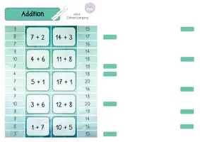 Vorschau - Spiele - Addition Zahlenraum 20 - Klammerkarten - Seite 3