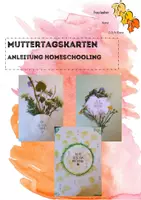 Vorschau - Mal- und Bastelvorlagen - Muttertagskarten gestalten - Homeschooling - Deckblatt