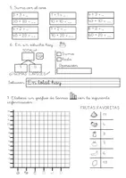 Vista previa - Hojas de trabajo - MATEMÁTICAS OAOA 1º DE PRIMARIA - ESTADÍSTICA - página 1