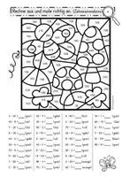 Vorschau - Arbeitsblätter - Rechenmalblätter Frühling Klasse 1-4 | Rechnen und Malen | Mathematik Grundschule - Seite 2