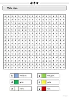Vorschau - Unterrichtsreihen - LRS Training Malen nach Buchstaben Frühling 9 Pixelbilder ADS ADHS Konzentration Förderung - Seite 3