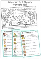 Vorschau - Arbeitsblätter - Wörtliche Rede - Wissenskartei & Flipbook Bastelvorlage - Seite 3