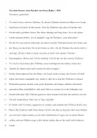 Vorschau - Klassenarbeiten - Vor dem Gesetz - fiktive Prüfungsaufgabe - Kafka - Deckblatt