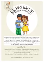 Vorschau - Arbeitsblätter - Rechen-Rallye Schriftliche Subtraktion - Deckblatt