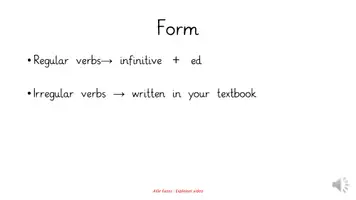 Vorschau - Arbeitsblätter - Explainer video: Simple Past + Worksheet + Solution Homeschooling (Language: English) - Seite 3