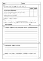 Vorschau - Arbeitsblätter - GLN Großer Leistungsnachweis Klassenarbeit Deutsch Lesen & Zuhören - Seite 3