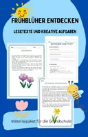 Vorschau - Arbeitsblätter - Frühblüher entdecken - Lesetexte und kreative Aufgaben - Deckblatt