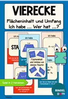 Vorschau - Stationenlernen - Ich habe ... Wer hat ...? Formeln Flächeninhalt und Umfang - Deckblatt