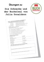 Vorschau - Arbeitsblätter - Übung zu "Die Schnecke und der Buckelwal von Julia Donaldson" - Deckblatt