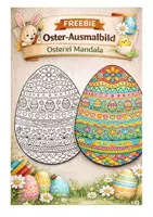 Vorschau - Arbeitsblätter - Freebie Osterei - Deckblatt
