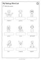 Vorschau - Arbeitsblätter - Feelings/Emotions - Word Lists - 3-fach differenziert - Seite 3