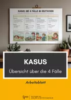 Vorschau - Arbeitsblätter - Kasus: Übersicht über die 4 Fälle im Deutschen - Deckblatt