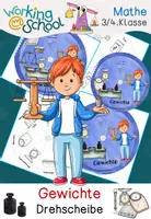Vorschau - Stationenlernen - Gewichte Drehscheiben Mathematik - Deckblatt