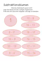 Vorschau - Stationenlernen - Rechenblumen - Subtraktion - ZR 20 - Mathematik - Seite 3