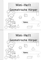 Vorschau - Arbeitsblätter - Geometrische Körper Miniheft | Würfelgebäude & Baupläne Mathematik Grundschule - Seite 1