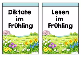 Vorschau - Aufgabenkarten - Lesetexte | Diktate | Abschreibtexte (Miniformat) - Im Frühling (Klasse 1-3) - Seite 2