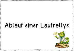 Vorschau - Poster - Ablauf einer Laufrallye - Bildkarten Chemie - Seite 1