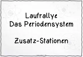 Vorschau - Stationenlernen - Laufrallye Periodensystem der Elemente_Zusatzstationen - Deckblatt