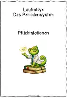 Vorschau - Stationenlernen - Laufrallye Periodensystem der Elemente_Pflichtstationen - Deckblatt