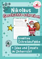 Vorschau - Arbeitsblätter - Kreatives Schreiben mit Wörterbox - Nikolaus - Deckblatt