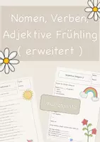 Vorschau - Arbeitsblätter - Nomen,Verben,Adjektive Erweiterung Frühling - Deckblatt