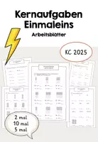 Vorschau - Arbeitsblätter - Erarbeitung der Kernaufgaben Einmaleins (KC 2025) - Deckblatt