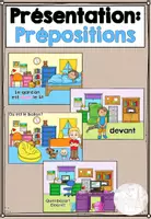 Vorschau - Präsentationen/Tafelbilder - Présentation: Les prépositions (PDF) - Deckblatt