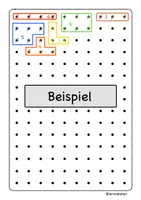 Vorschau - Arbeitsblätter - Würfelspiel - Punkte einkreisen + bündeln - Mengen erfassen - Seite 2