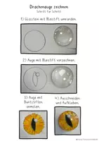 Vorschau - Arbeitsblätter - Drachenaugen töpfer im Kunstunterricht, Kunst Sek 1, Ton, Töpfern - Seite 1