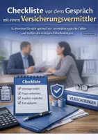 Vorschau - Arbeitsblätter - Checkliste für das Gespräch mit einem Versicherungsvermittler - Deckblatt