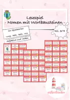 Vorschau - Stationenlernen - Lesespiel Nomen: -ung, - heit, -keit, -nis - Deckblatt