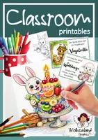 Vorschau - Mal- und Bastelvorlagen - Kreative Malvorlagen Ostern Tiere - Ausmalbilder mit Kreativauftrag malen Frühling - Deckblatt