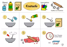Vorschau - Arbeitsblätter - DIY - Knetseife - Seife selber machen für zu Hause - Seite 1