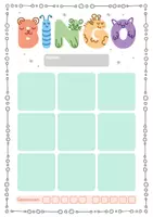 Vorschau - Spiele - Bingo-Vorlage | mit 3x3, 4x4 & 5x5 Feldern in A4, A5 & A6 - Seite 1