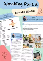 Vorschau - Stundenentwürfe - Speaking Workshop for Speaking Test part 3 - Simulated Situation - with solutions - Deckblatt