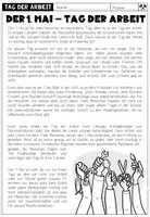 Vorschau - Arbeitsblätter - Tag der Arbeit (1. Mai) - Lesetext + Aufgaben (2-fach differenziert) - Seite 2