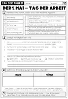 Vorschau - Arbeitsblätter - Tag der Arbeit (1. Mai) - Lesetext + Aufgaben (2-fach differenziert) - Seite 3