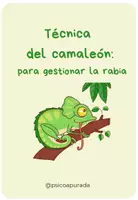 Vista previa - Hojas de trabajo - Técnica camaleón para gestionar la rabia – Recurso infantil - Portada